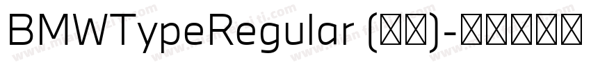 BMWTypeRegular (正文)字体转换